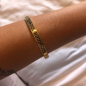 Authentic Black & Gold coach bracelet